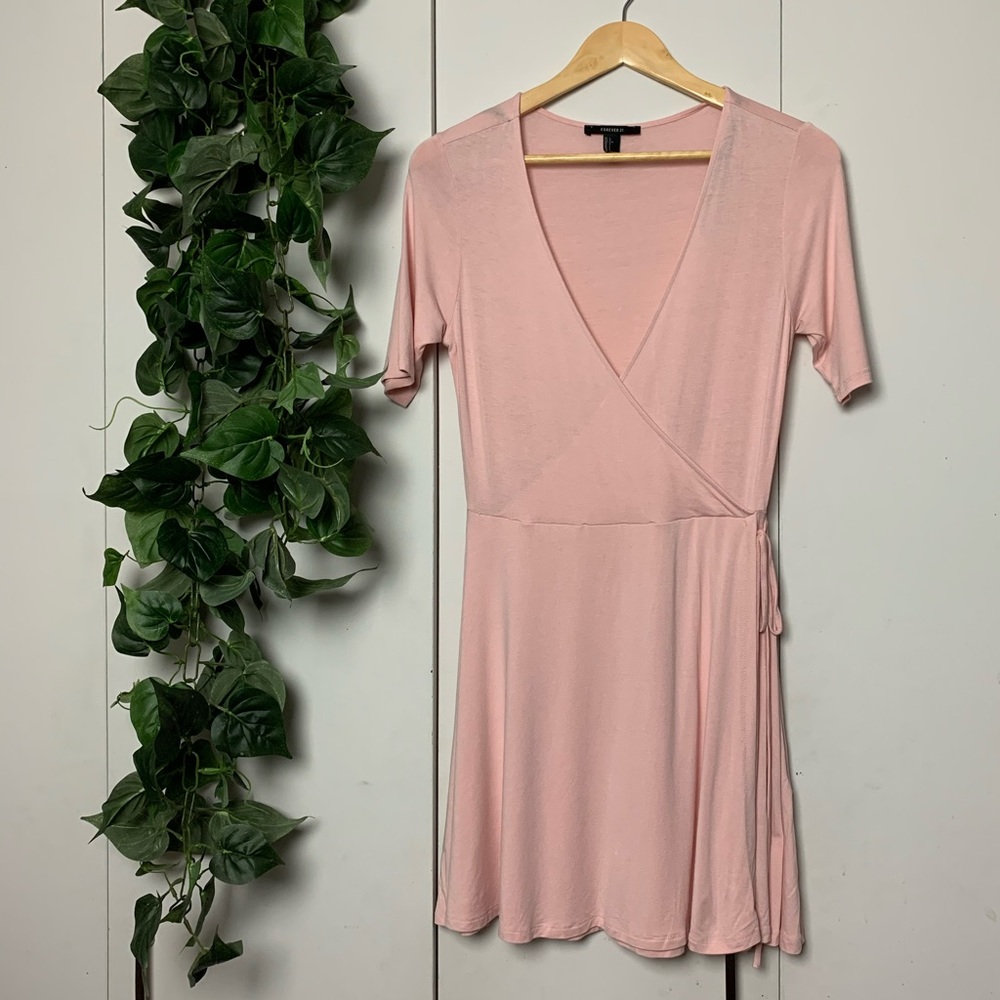 Pink Wrap Dress
